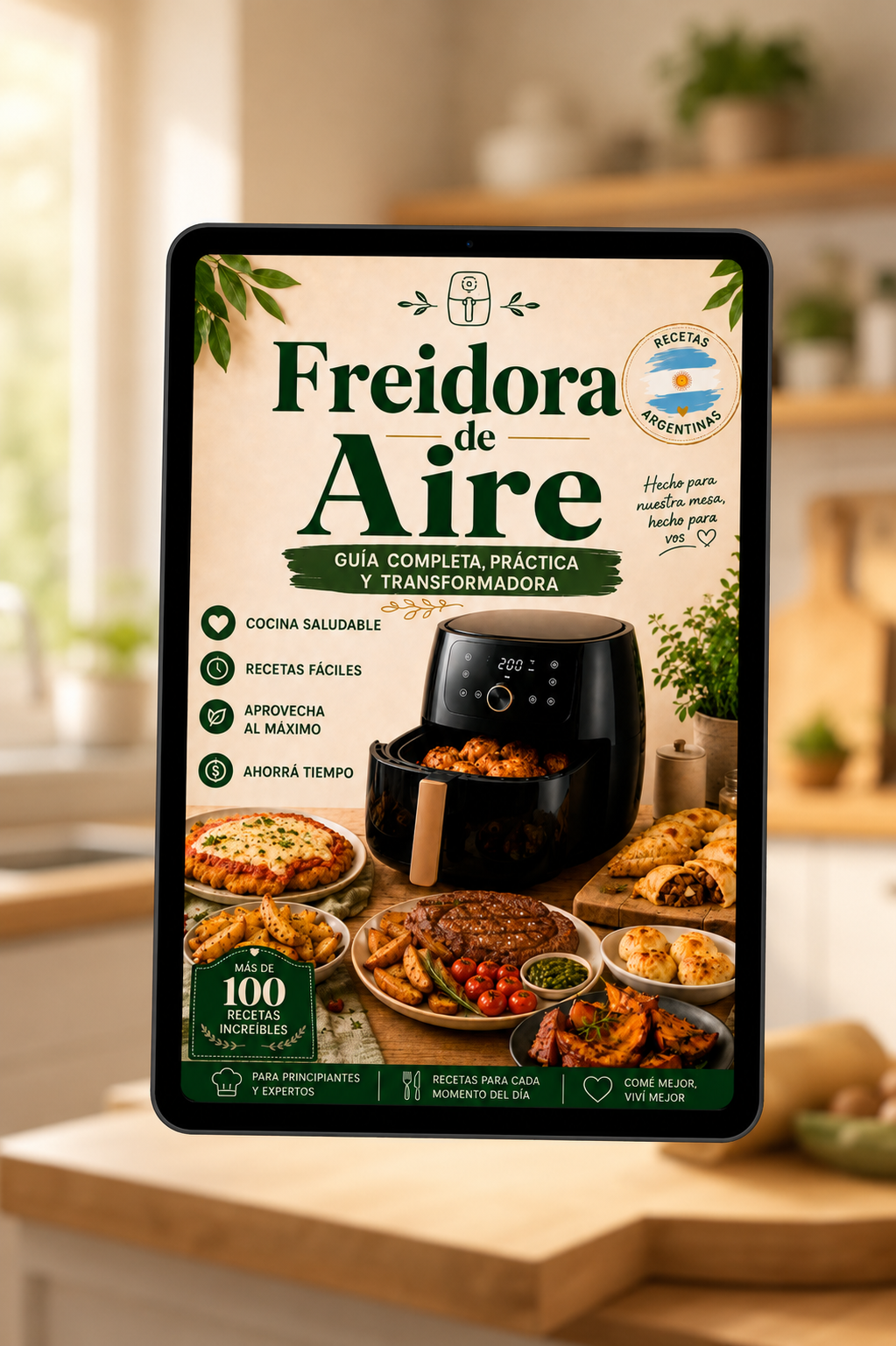 Freidora de Aire: La Guía Definitiva para Dominar tu Cocina + 4 Bonos Exclusivos